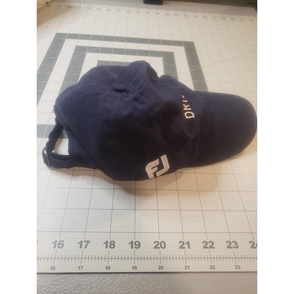 Dryjoys Footjoy Navy Blue Technical Strap Back Hat Cap Golf Preppy Outdoors - Picture 2 of 4